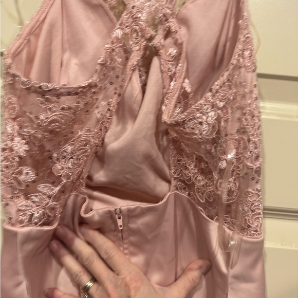 Crystal Doll BlushPink  Lace Dress - Picture 5 of 7